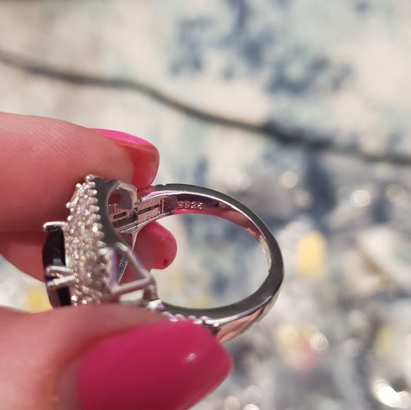 Stunning large blue sapphire fashion ring. New - Picture 12 of 13